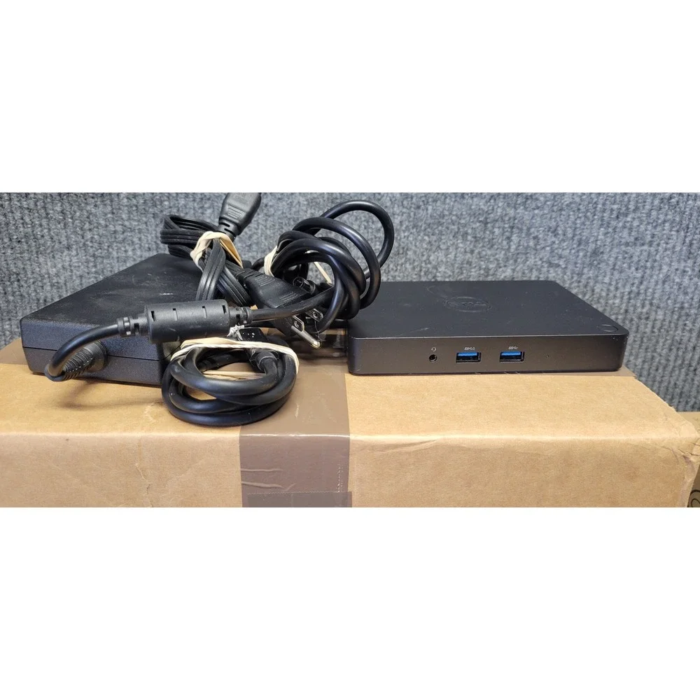 Dell WD15 Business Docking‎ Station K17A USB-C with 180W AC Power Adapter Black